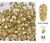 Strass brillants pour Nail Art, Champagne, ambre, or, SS3SS20, taille mixte, verre de cristal AB, pierre précieuse 7121179