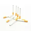 Pipa per sigarette in metallo Mini portasigarette a molla One Hitter Pipe Bat Snuff Sniffer Straw Pipe Smoking Tobacco Pipes con display Dhl Free