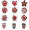 NOOSA 18mm Rhinestone Ginger Snap Chunks DIY Snap Buttons Necklace Bracelet Jewelry Gift