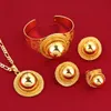 Nowy Big Ethiopian Wedding Jewelry Set Gold Color Eritrea Afryka Habesha Biżuteria dla tradycyjnych prezentów festiwalowych