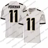 NCAA UCFナイツ＃18 Shaquem Griffin 11 Breshad Perriman 6 Brandon Marshall 5ブレイクボルテーム88 Akins Black White退職サッカージャージ