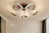LEDモダンシャンデリア照明ノベルティ光沢ランパラの天井用ランプ寝室リビングルームルミニア屋内ライトシャンデリア