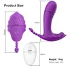 Clitoral Stimulator Invisible Quiet Panty Dildo Vibrator Anal Plug 10 Modes with Remote Controller Vibrating Sex Toys for Women Y200616