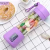 Hushåll 380ml Personlig Blender Portable Miniblender USB Juicer Cups Electric Juicerbottle Frukt Vegetabiliska verktyg