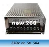 Freeshipping 250W DC 5V 50A 스위칭 전원 공급 장치 변압기 LED CCTV 카메라 DVR 보안