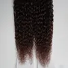 Afro Kinky Curly Heart Extension Micro Anéis 1G Brasileira Virgem Cabelo 200G Kinky Curly Micro Bead Links Remy Hair Extensões