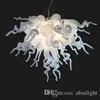 Modern Art Decor White Murano Styled Chandeliers Indoor Decoration Mouth BLown Borosilicate Glass Pendant Lamps