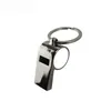 new arrival sublimation blank metal whistle key ring hot transfer printing custom diy keychains consumables