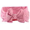 21 färger INS European och American Baby Candy Color Bow Headband Baby Girl Eleganta hårbågar Tillbehör