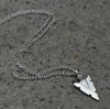 Mode Smycken Vintage Silver Spartansk Krigare Panson Arrow Spear Pendant Halsband Smycken Good Friend, Clavicle Chain Gift 510