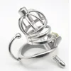 304 stainless steel Male Chastity Device Small Cage with Arc ring lock #R50