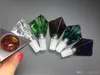 6color colorful 14.4mm 18mm male Triangle 3D Diamond Glass tobaccoi Bowl for Glass tobacco water smoking bongs pipe