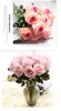 Yapay Çiçek Gül İpek Çiçekler Gerçek Dokunmatik Şakayık marrige Dekoratif Çiçek Düğün Süsleme Noel Dekor 13 Renkler