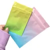 Glossy Marbling Pattern Aluminum Foil Zipper Package Bag Reclosable Flat Self seal Pouches Cosmatic Bag wholesale