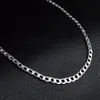 2mm Platte Oblate Snake Chain 925 Sterling Verzilverd Mode Mannen Sieraden Ketting Voor Dames Dames Meisje Choker Kraag 16-30 inch