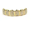 Dents d'or Grillz Strass Brillant Grills Set ICED OUT Dents Hip Hop Bijoux