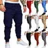 Ücretsiz Kargo 2018 Güz Erkek Pantolon Jogger Erkek Pantolon Casual Slim Fit Erkekler Spor Sweatpants Büyük Beden M-4XL toptan