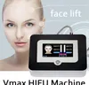 وركزت المحمولة HIFU الوجه الجلد رفع كثافة عالية الموجات فوق الصوتية لمكافحة الشيخوخة إزالة التجاعيد VMAX آلة HIFU مع 3 خراطيش