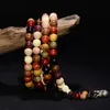 Cindiry 108 * 6mm / 8mm Verscheidenheid van Sandalwood Tibetan Boeddhistische Gebed Kralen Armbanden Boeddha Mala Rozenkrans Houten bedelarmband P20