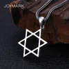 925 Sterling Silver Six-pointed Star Men and Women Necklace Pendant Simple Genuine Silver Pendant Trendy Jewelry TSP241195z
