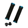 1 زوج MTB BMX Road Cycling Handlebar Grips Anti-skid Rubber Bicycle Grips Mountain Bike Lock على مقابض الدراجات المقبضات الطرفية