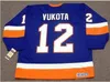 Винтажный хоккей # 12 Mick Vukota 1993 CCM Vintage Home Hockeys Jersey или Custom Любой Namenumber Retro Thersys