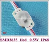 injection LED module lumière ultrasons joint IP68 DC12V SMD2835 1LED 0.5W Double face PCB super brillant super qualité