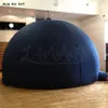 Preto preto de 5 m de diâmetro pop -up projectiong scren cúpula inflável planetário crianças descoberta sala de casa com porta com zíper para o Reino Unido