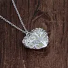 Heart Shaped Pendant Necklace Luminous Pendants in Dark Hollow out Type