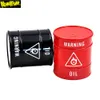 Oil Tank Shape Herb Grinder 3 Piece Metal Tobacc Grinder 40mm Herb Grinder With Diamond Teeth Wholesale