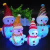 Night Lights Party Holiday Gifts Mudança de cor Festival LED Festival Snowman Led Night Light Home Ornamentos Cute Presentes para meninas