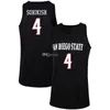 NOVO AZTECS BASQUETEBLETOBLE CAPACIONAL DE SAN DIEGO 4 Estado Malcolm Thomas Basketball Jerseys Michael Sohikish 5 Jalen McDaniels 42 Jeremy Hemsl