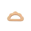 Shaped Beech Nuvem de madeira Teether animal Fazendo o bebê Teethers Crianças Colar do bebê dentição brinquedos do bebê Acessórios Para