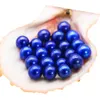 Wholesale natural freshwater pearl 6-7 mm round blue loose beads DIY women jewelry accessories 29 kinds of pearl color available