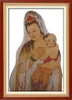 SongZi Kwan-yin home decor painting ,Handmade Cross Stitch Embroidery Needlework sets counted print on canvas DMC 14CT /11CT