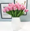 Pu mini-Tulip flores artificiais Decoração do casamento da tulipa Bouquets Artificial Flowers GB1028