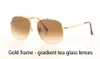 Venta al por mayor-Marco de metal uv400 Lentes de vidrio Gafas de sol Mujer Hombre Diseñador de la marca Gafas Gafas de sol de conducción Con caja y etiqueta al por menor