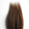 10" -24" grobes Yaki-Micro-Loop-Haar, 100 g, malaysisches reines, verworrenes, glattes Micro-Ring-Haar, 100 % menschliches Micro-Perlen-Links-Remy-Haar