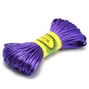 100m Mixed Nylon Black Rattail Satin Chinese Knotting Silk Macrame Cord Beading Braided String Thread245n
