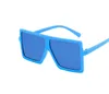 Kids big square sunglasses summer new boys and girls sun glasses kids039s sunblock children beach holiday accessories A28754013448