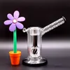 Mobius Matrix Sidecar Glass Bong Hookahs Birdcage Perc Black Bongs Thick Water Smoking Pipes with 18 Mm Joint