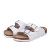 Vente chaude-23 Couleur Nouvelle plage d'été Valentine Sandales Cork Cascured Double Buckle Clogs Slippers Women Flip Flops Shoe 35-45