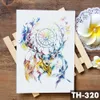 Tek boynuzlu at geometrik gül tilki kurdu su geçirmez geçici dövme sticker swan geyik hayvanları flaş dövmeler vücut sanatı sahte tatoo t1907112082024