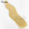 VMAE Indian Human Virgin Remy 20 Inch Single Drawn Straight 100g Blonde Nano Ring Tip Keratin Pre Bonded Human Hair Extensions