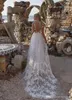 Limor Rosen 2019 Abito da sposa Spiaggia A Line Applique in pizzo Abiti da sposa Cinghia con scollo a V Backless Vestidos De Novia