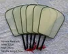 빈 흰색 라운드 실크 팬 나무 손잡이 술집 학생 DIY 미술 그림 프로그램 중국어 핸드 팬 10pcs/lot1969205