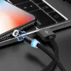 Magnetic Cable With LED Flash Micro USB Type C Magnetic USB Charging Cable For Huawei Samsung Xiaomi LG Andriod and Other Smartphones