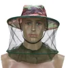 10 PCSCAMOUFLAGE HAT BEE KEEST INSECTS MOSQUITO NET PREVENTION MESH FISHION CAP OUTDOOR SUNSHADE LONE NECK HEAD COVER C1904120137922071