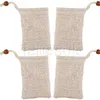 Neatening Mesh Soap Saver Pouches Holder For Shower Bath Foaming Natural Bath Bag Sisal Shower Soap Bag dc632