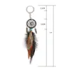 Mini Dream Catcher Keychain Birthday Present Party Gift Creative Car Accessories Hanging Handmade Vintage Feather Decoration Ornament